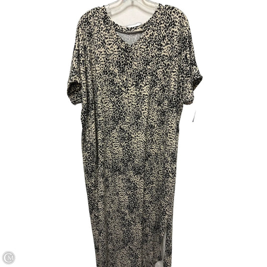 Dress Casual Maxi By Bombom In Black & Cream, Size: L
