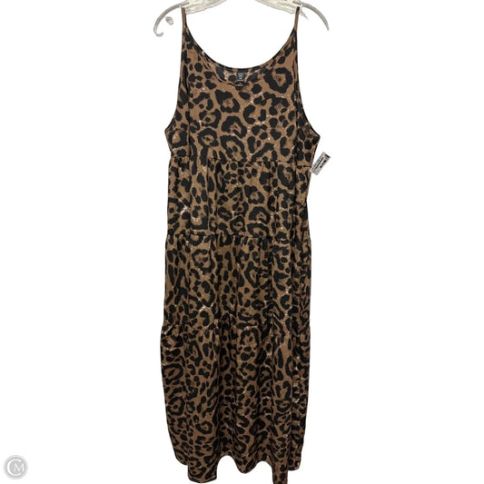 Dress Casual Maxi By Shein In Animal Print, Size: 1x