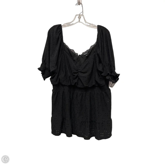 Top Long Sleeve By Torrid In Black, Size: 2x