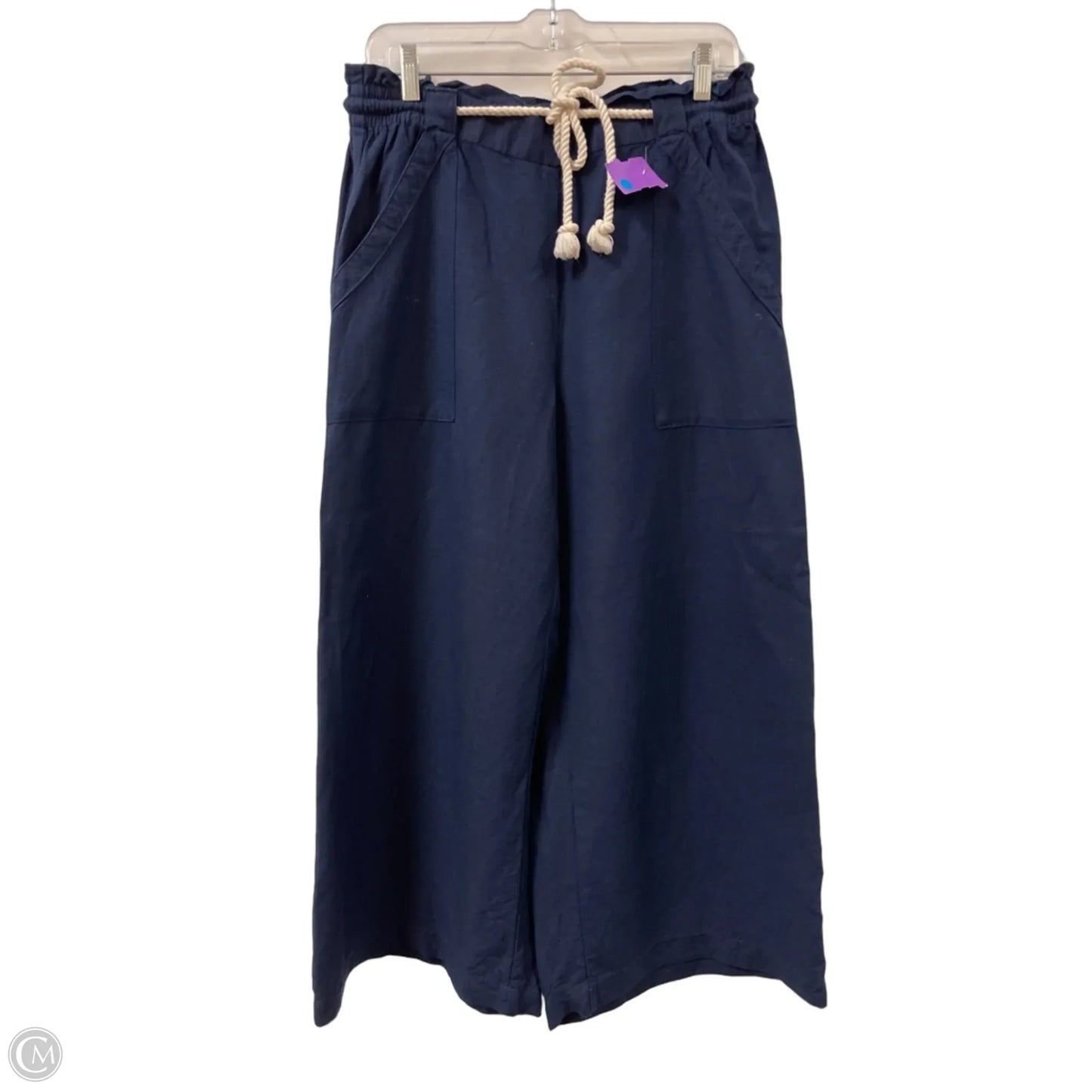 Pants Wide Leg By Loft In Navy, Size: 8