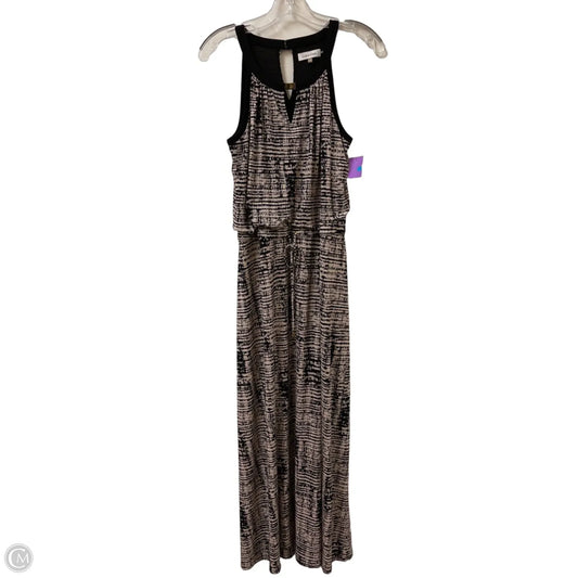 Dress Casual Maxi By Calvin Klein In Black & Cream, Size: S