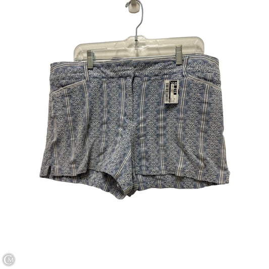 Shorts By Loft In Blue & White, Size: 14
