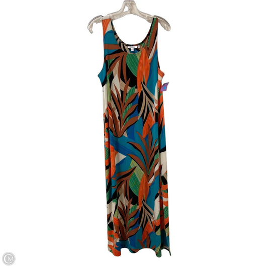 Dress Casual Maxi By Chicos In Multi-colored, Size: L