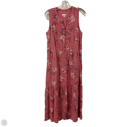 Dress Casual Midi By J. Jill In Pink, Size: S