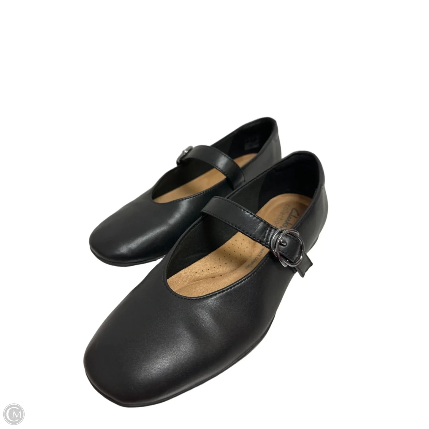Shoes Flats By Clarks In Black, Size: 8
