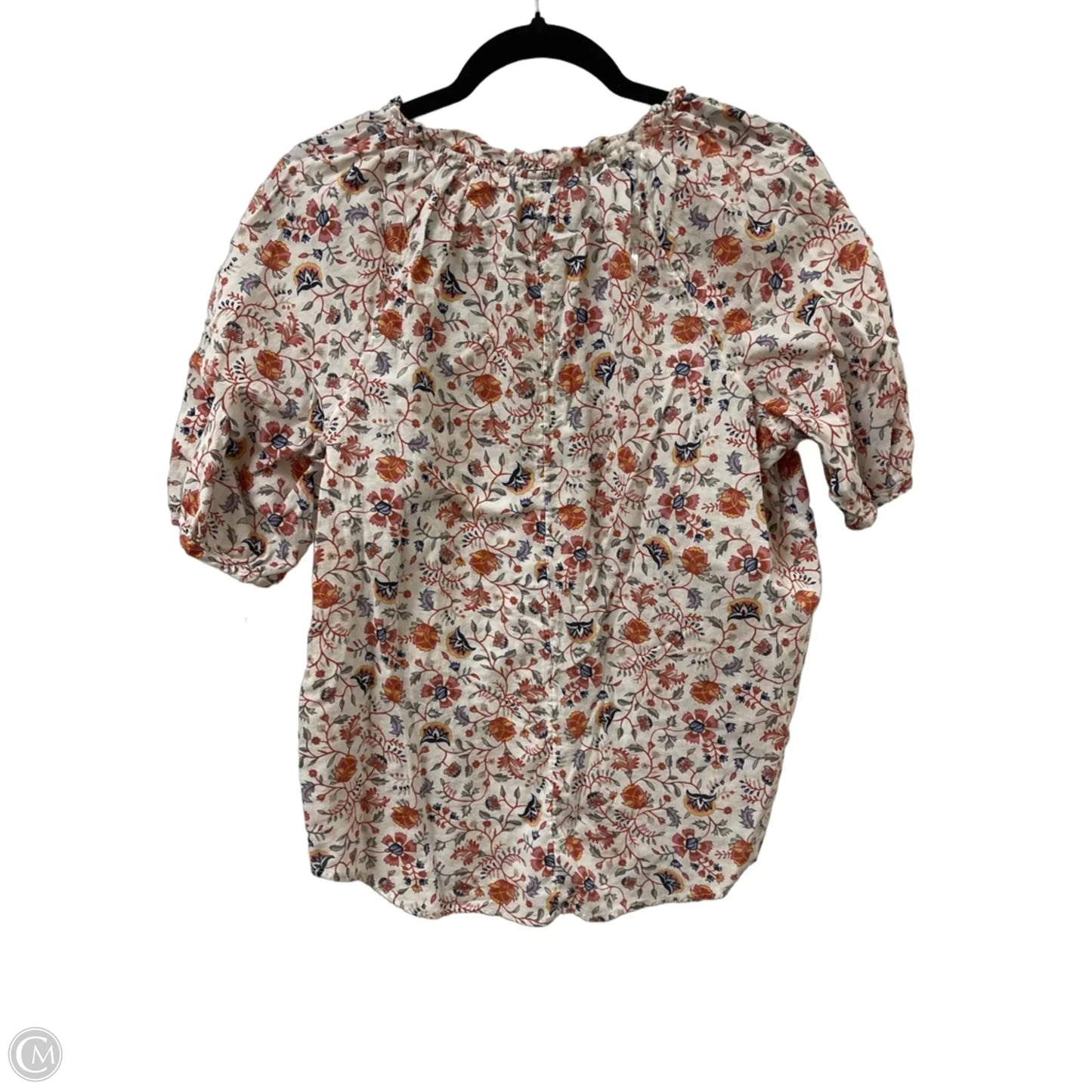 Top Short Sleeve By Ana In Floral Print, Size: L