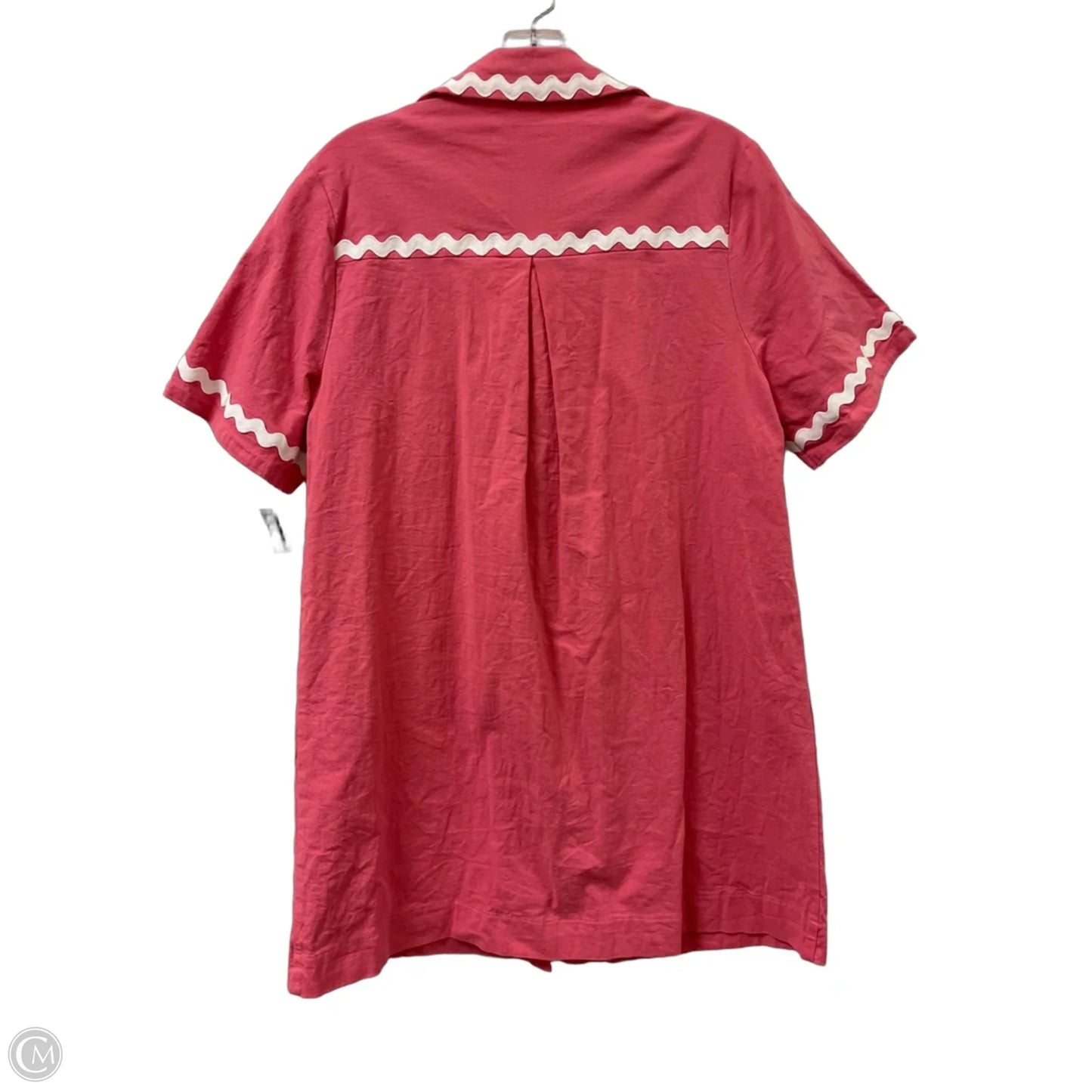 Dress Casual Short By Entro In Pink & White, Size: L