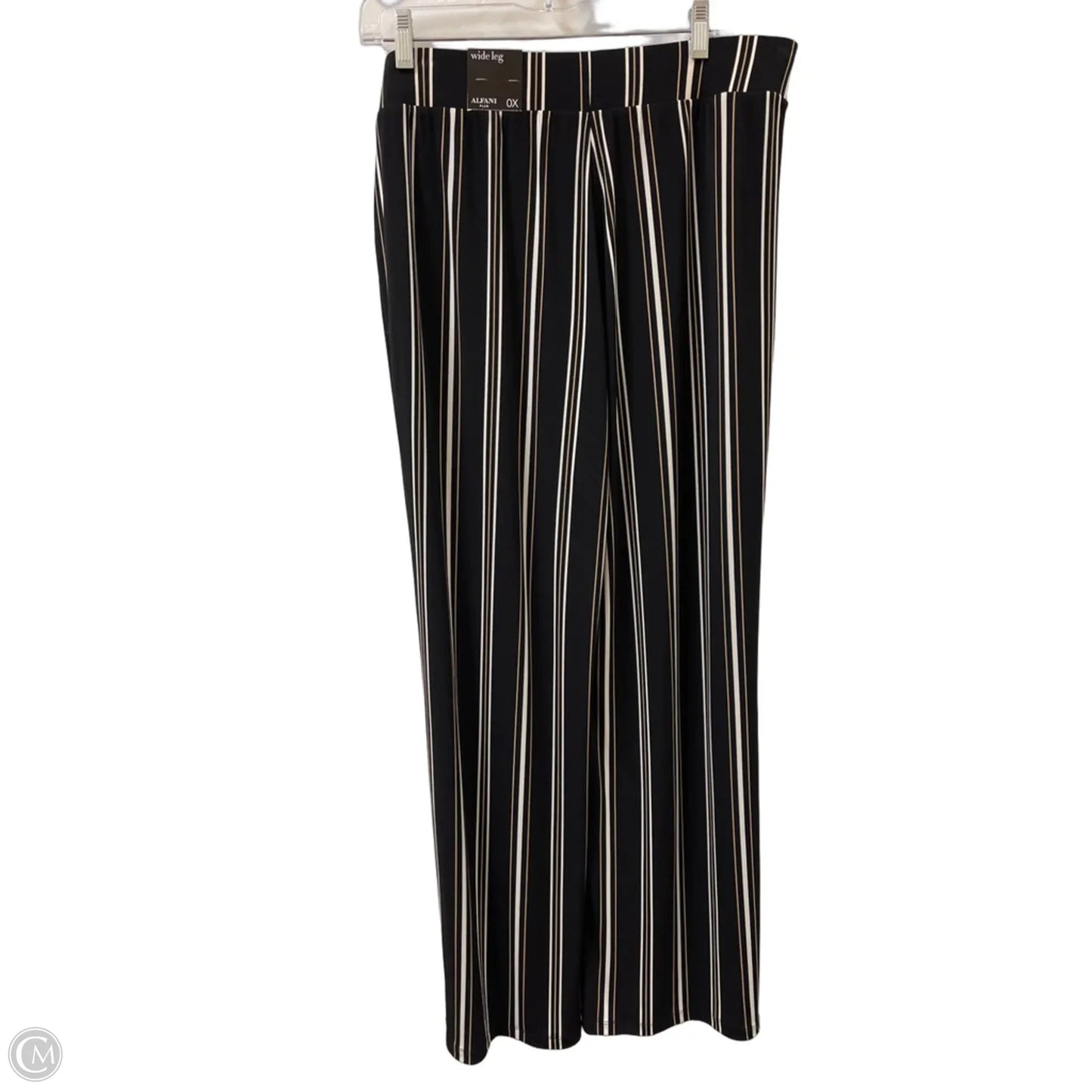 Pants Wide Leg By Alfani In Black & Cream, Size: 16