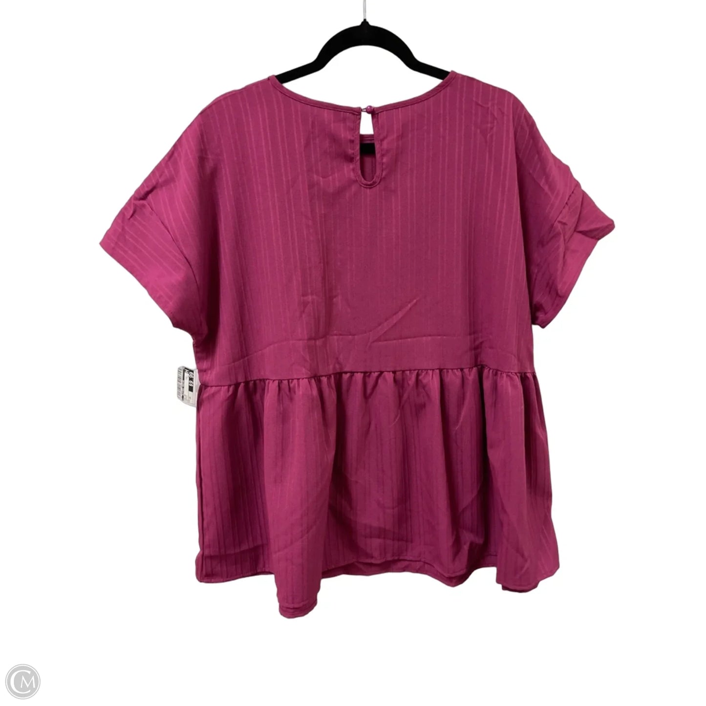 Top Short Sleeve By Clothes Mentor In Purple, Size: 1x