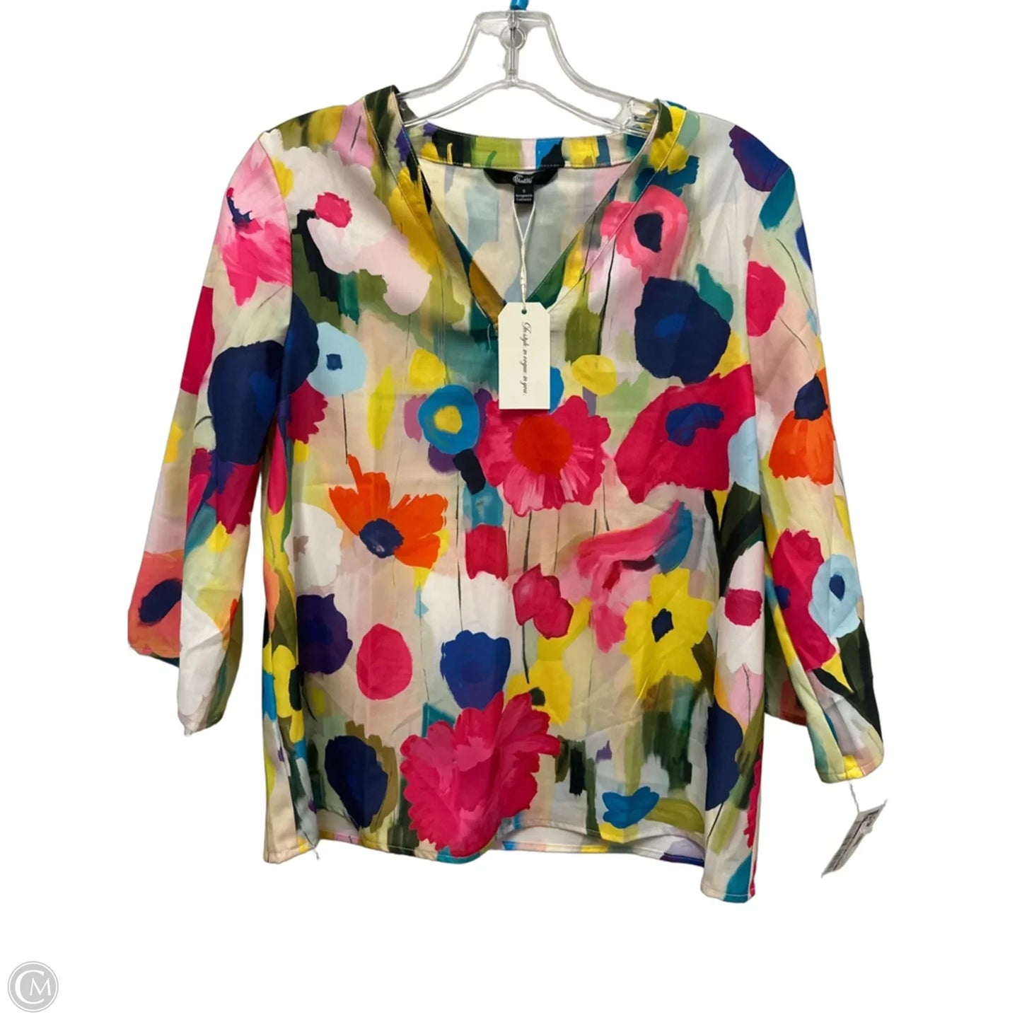 Top Long Sleeve By Clothes Mentor In Floral Print, Size: S