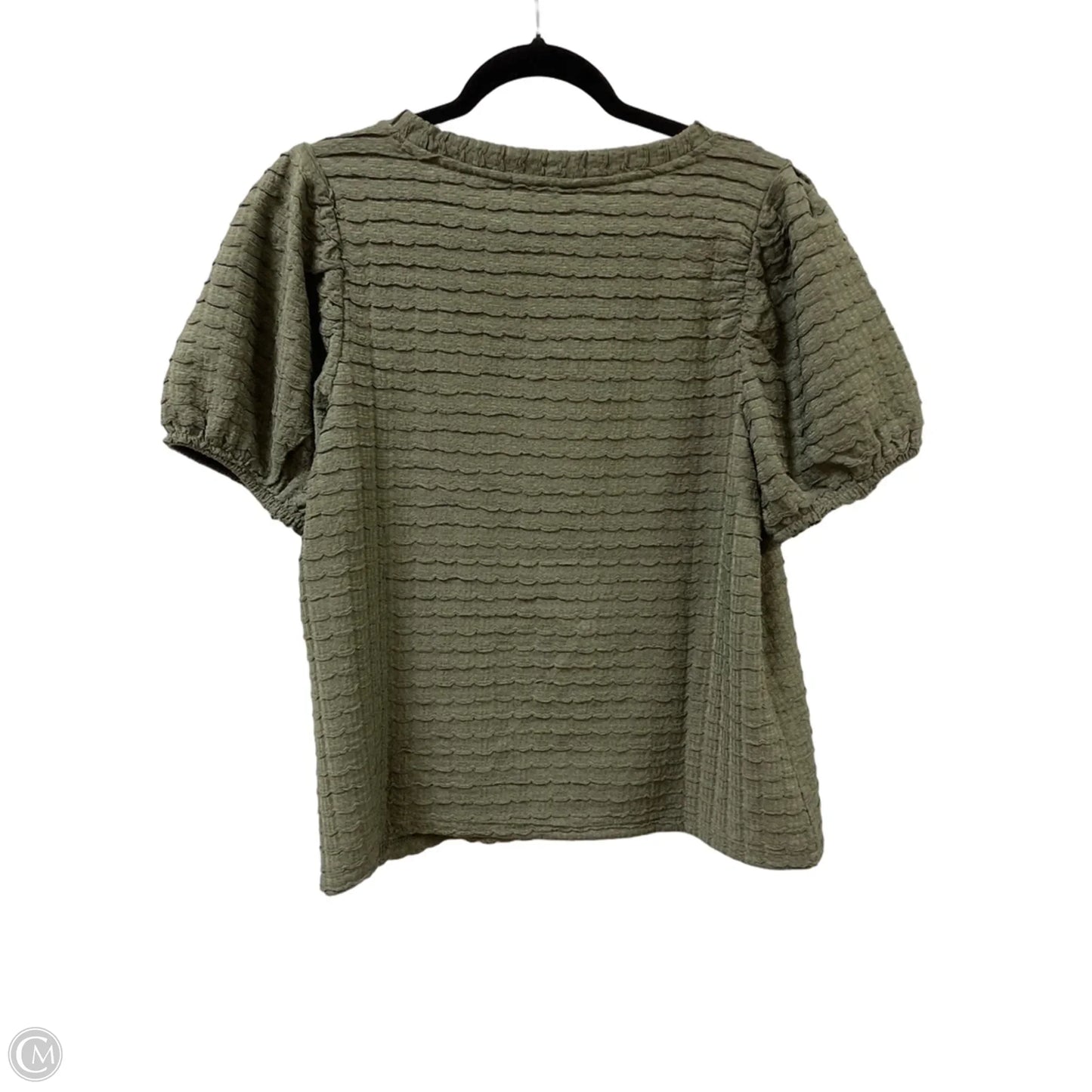 Top Short Sleeve By Cato In Green, Size: L