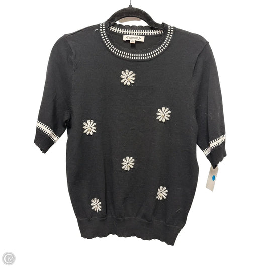 Sweater Short Sleeve By Nanette By Nanette Lepore In Black & White, Size: S