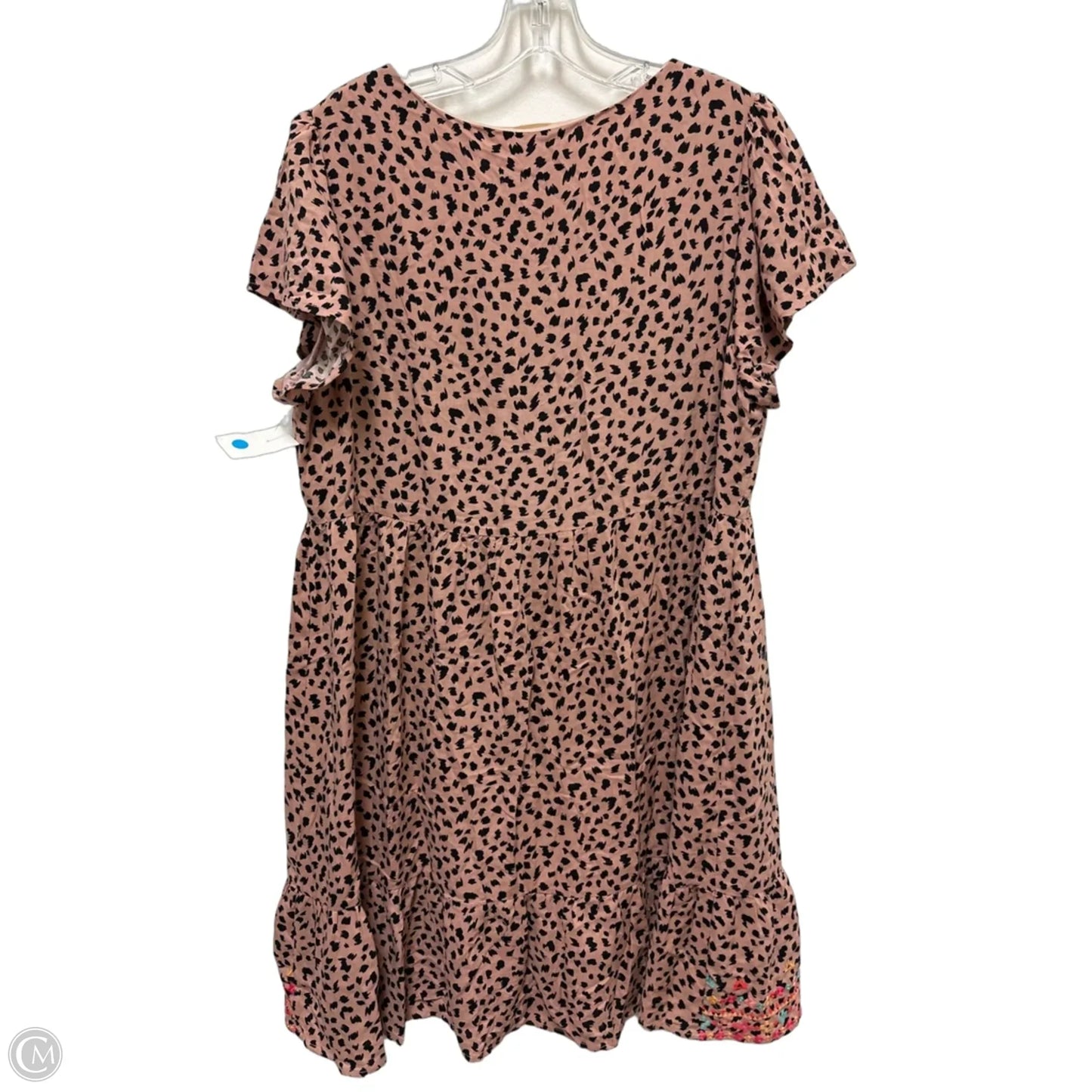 Dress Casual Short By Savanna Jane In Animal Print, Size: L