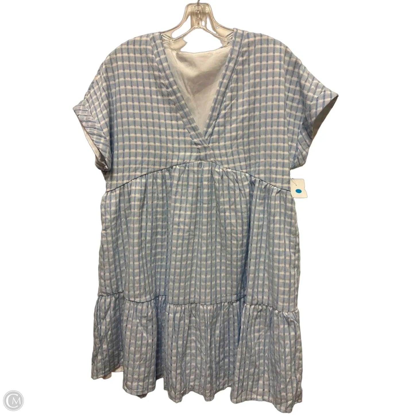 Dress Casual Short By Shein In Blue & White, Size: M