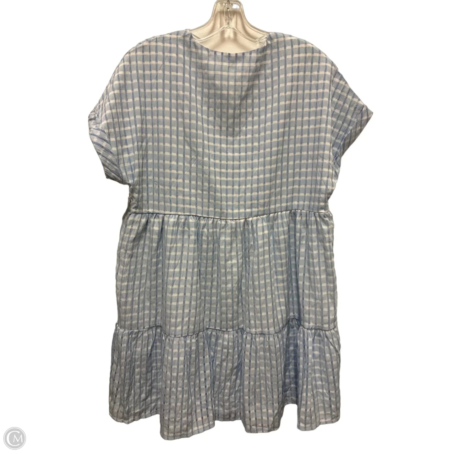Dress Casual Short By Shein In Blue & White, Size: M