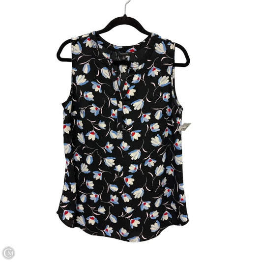 Top Sleeveless By Talbots In Black & Blue, Size: M