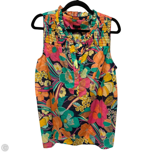 Top Sleeveless By Talbots In Multi-colored, Size: L