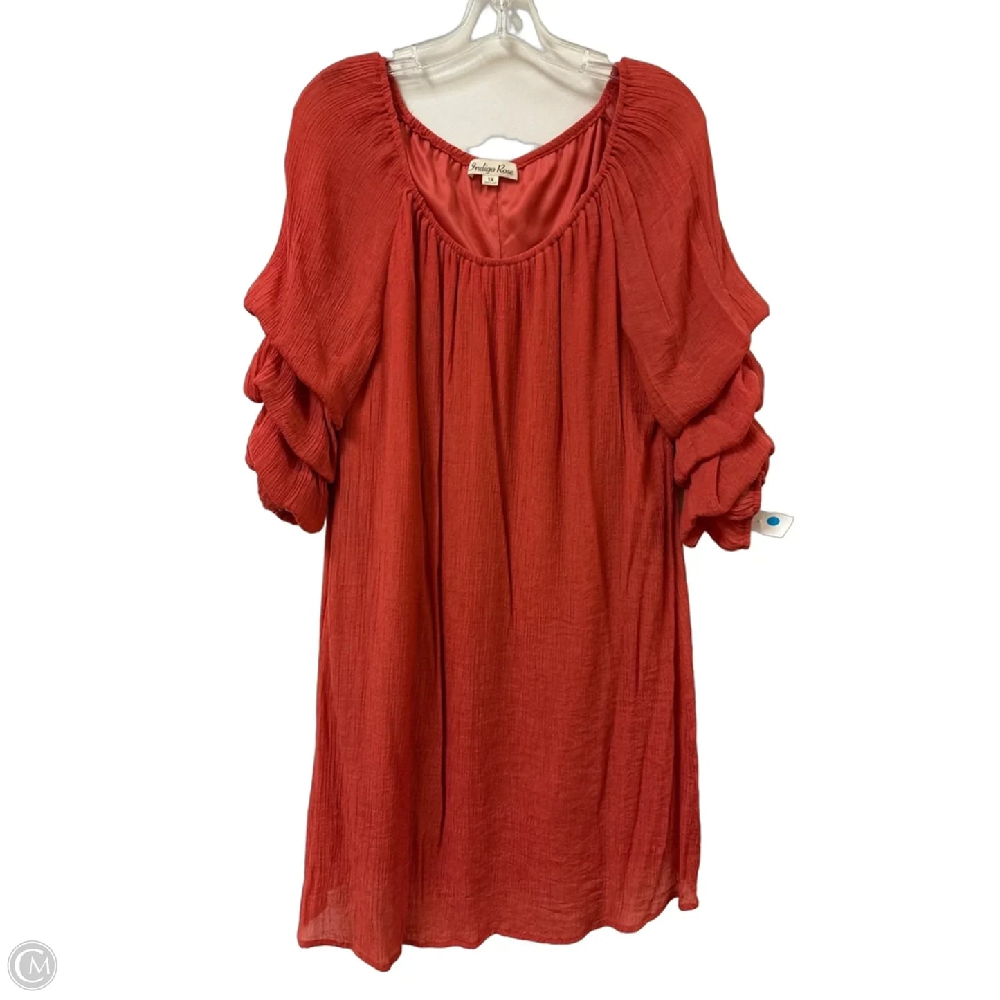 Dress Casual Short By Indigo Rose In Orange, Size: 1x