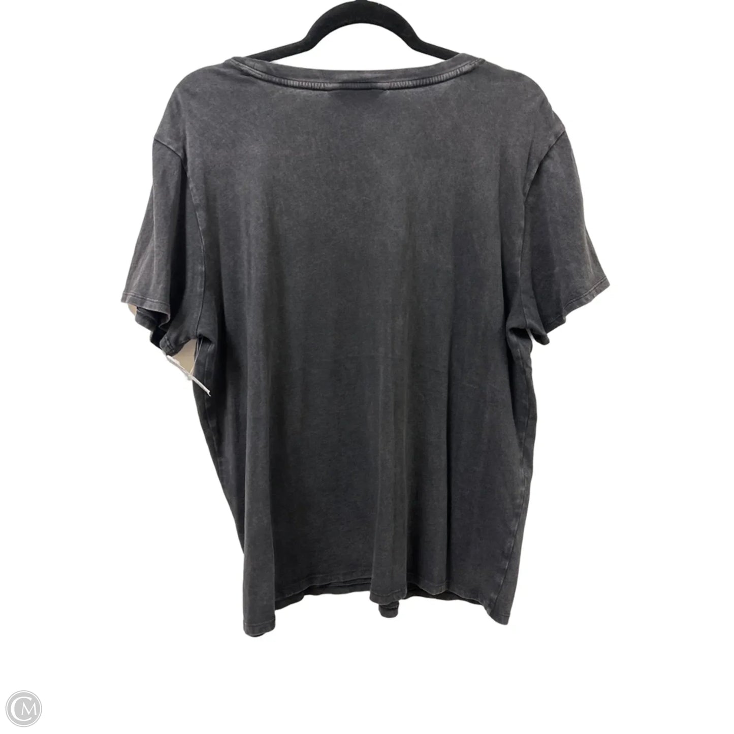 Top Short Sleeve By Simply Vera In Grey, Size: Xl