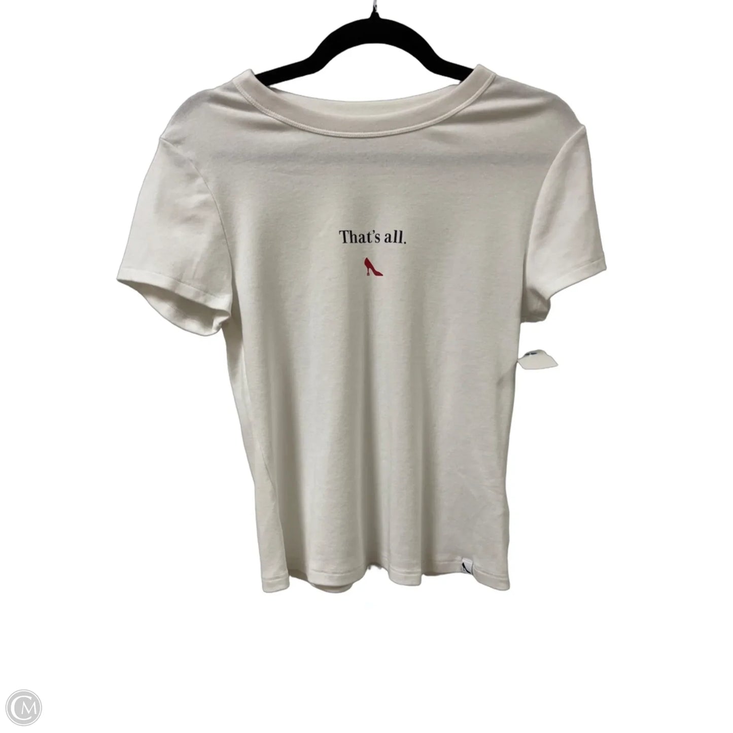 Top Short Sleeve By Old Navy In White, Size: L