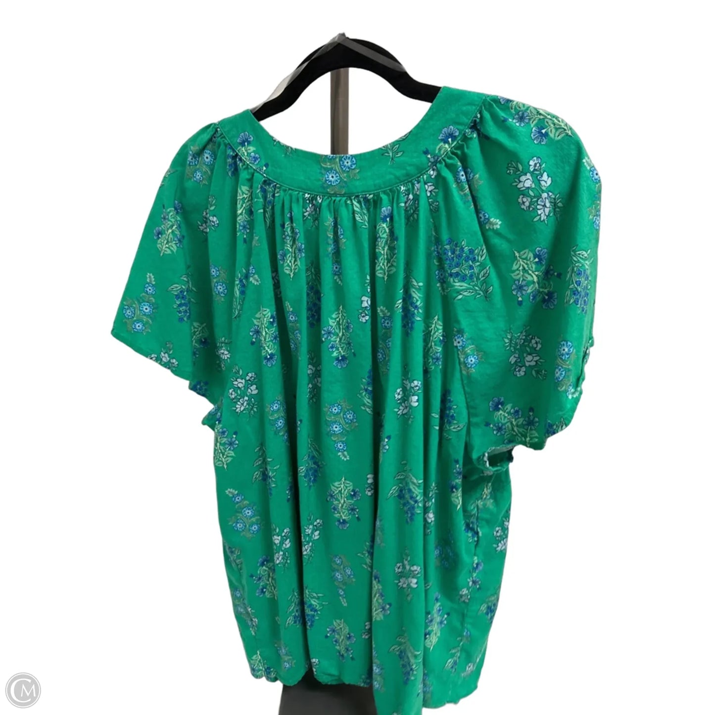 Top Short Sleeve By St Johns Bay In Green, Size: 1x