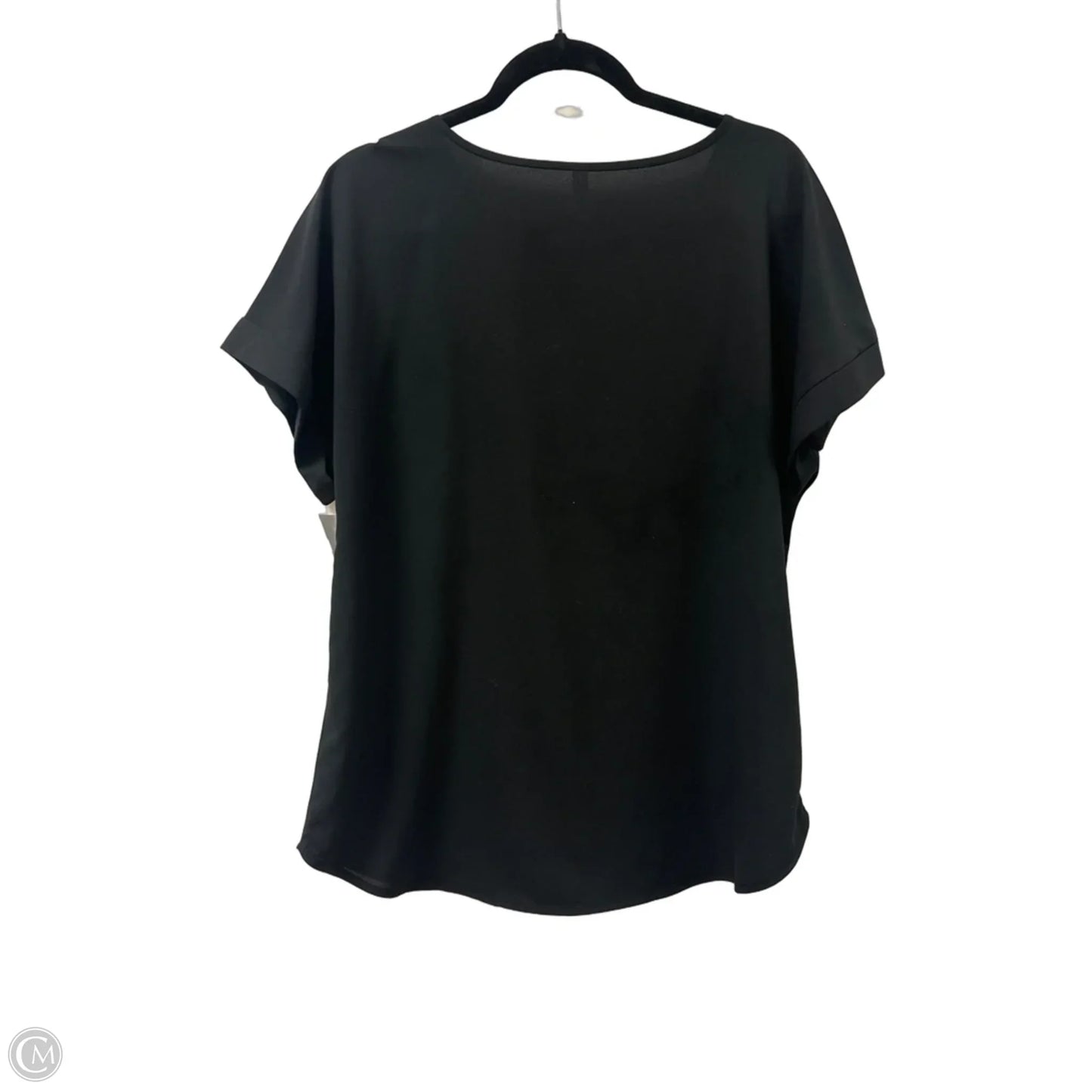 Top Short Sleeve By Zenana In Black, Size: L