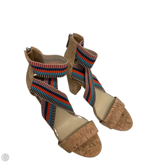 Sandals Heels Block By Jessica Simpson In Multi-colored, Size: 8