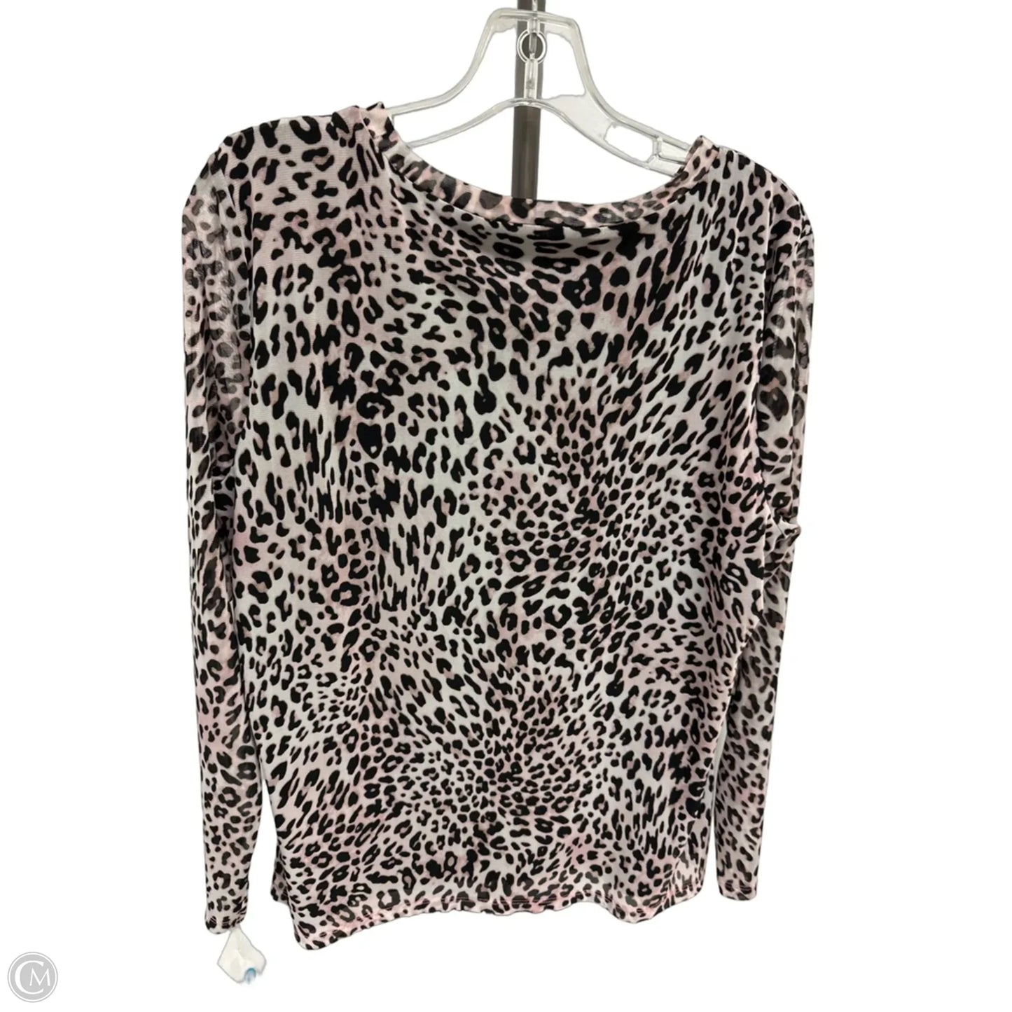 Top Long Sleeve By Bar Iii In Animal Print, Size: Xl