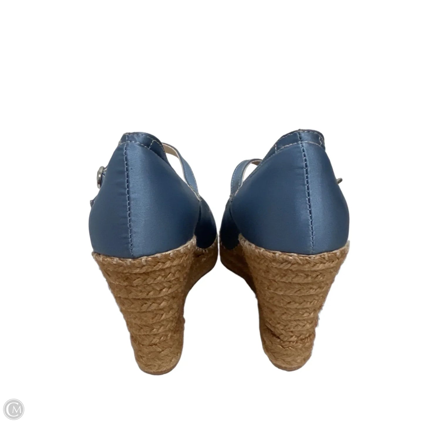 Shoes Heels Wedge By Clothes Mentor In Blue, Size: 8.5