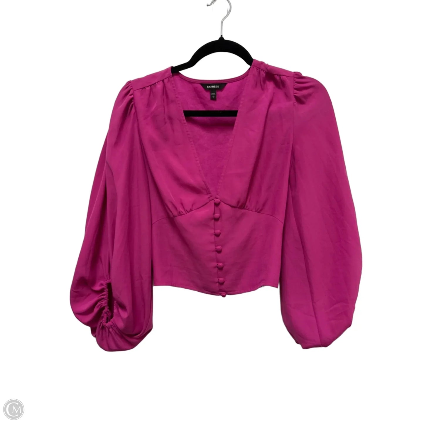 Top Long Sleeve By Express In Pink, Size: S