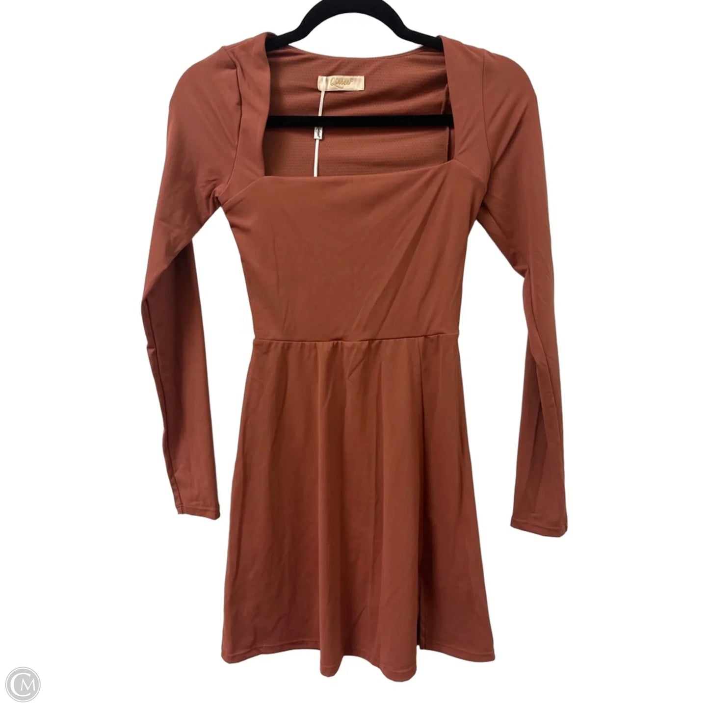Athletic Dress By Qinsen In Brown, Size: S