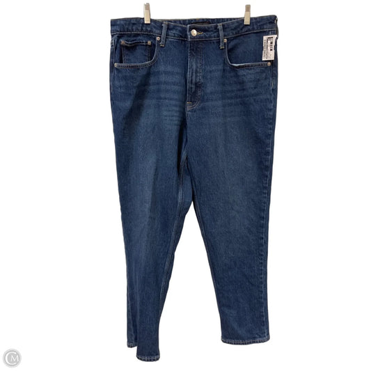 Jeans Straight By Free Assembly In Blue Denim, Size: 16