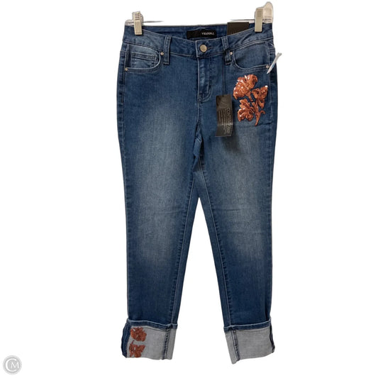 Jeans Straight By Versona In Blue Denim, Size: 2