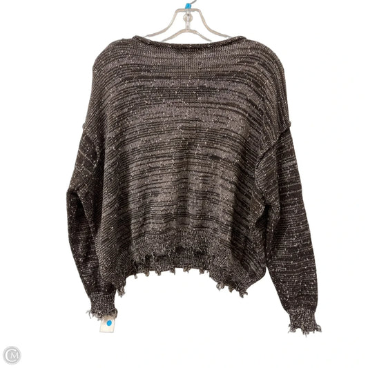 Sweater By Gilded Intent In Black & Brown, Size: S