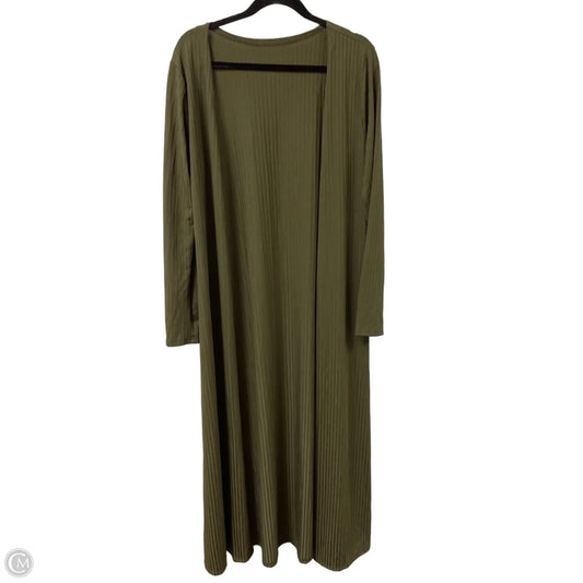 Cardigan By Clothes Mentor In Green, Size: 2x