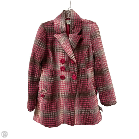 Coat Peacoat By Jolt In Brown & Pink, Size: M