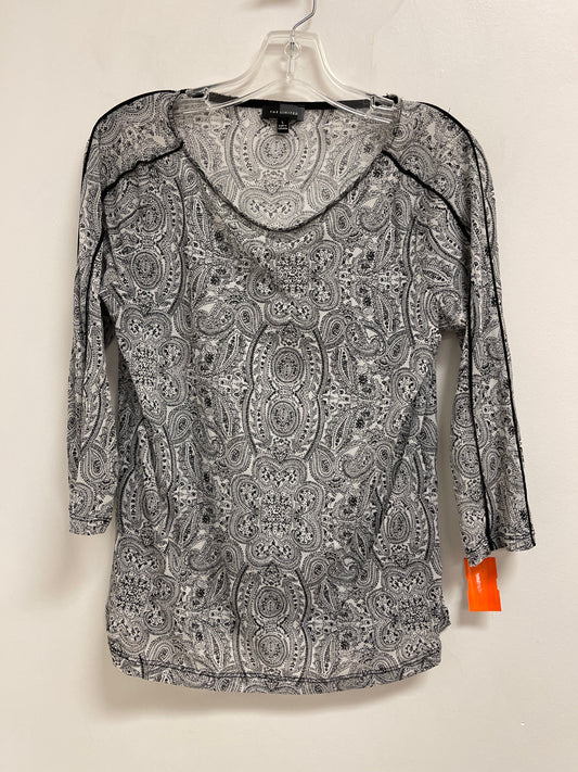Top Long Sleeve By Limited In Black & White, Size: L