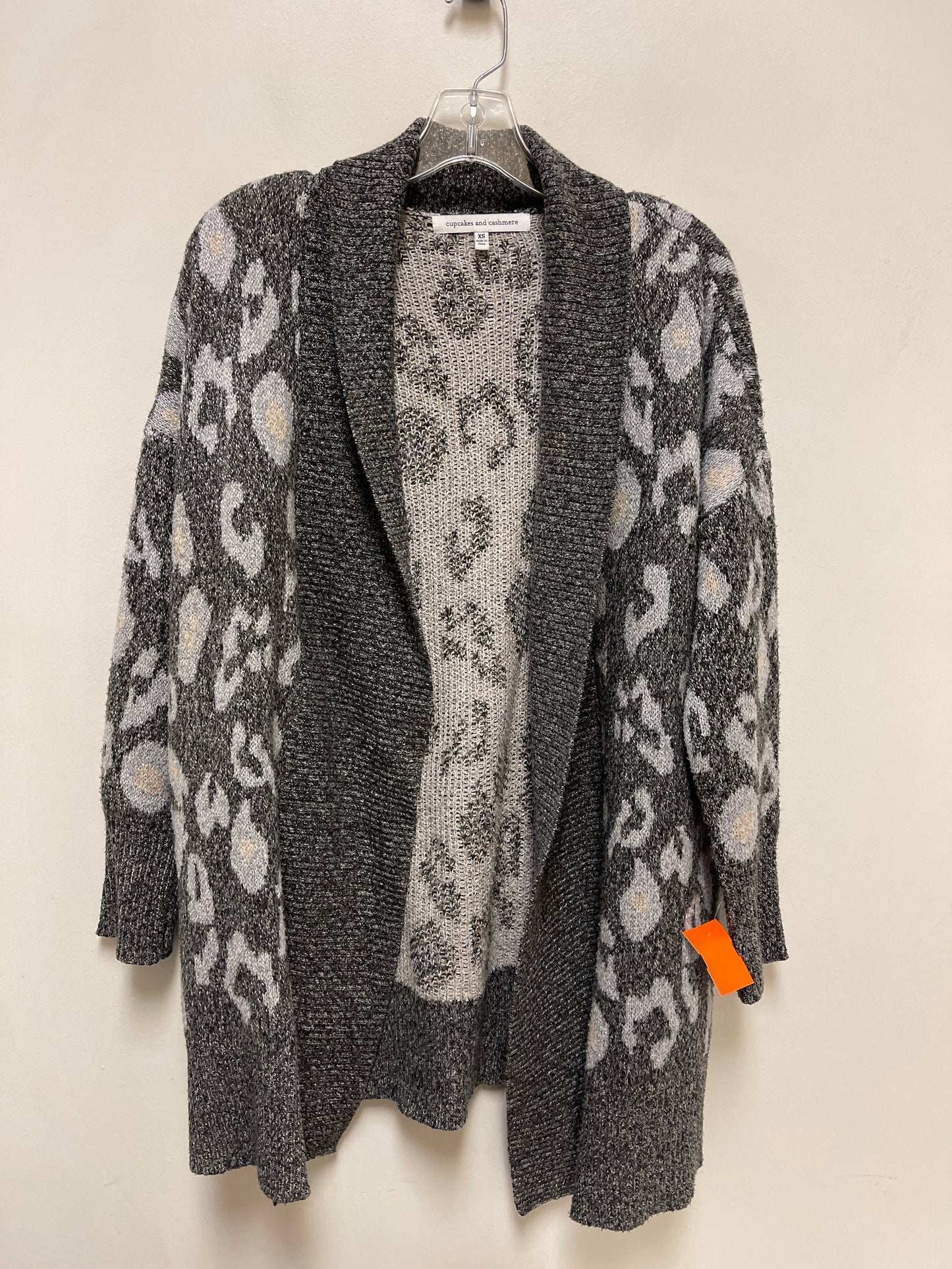 Sweater Cardigan By Cupcakes And Cashmere In Animal Print, Size: Xs