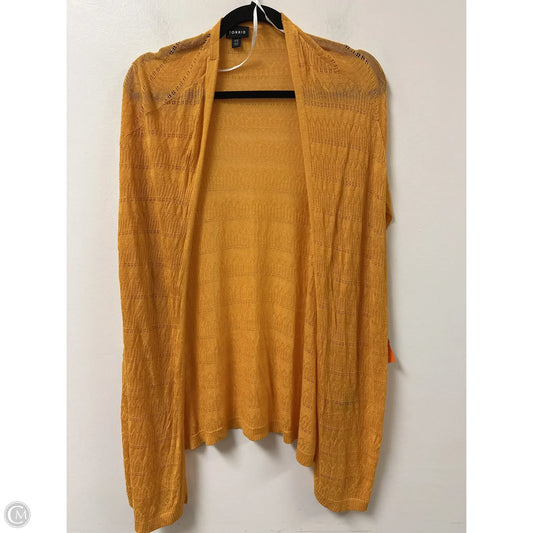 Sweater Cardigan By Torrid In Yellow, Size: 1x