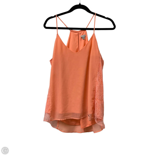 Top Sleeveless By Guess In Orange, Size: S