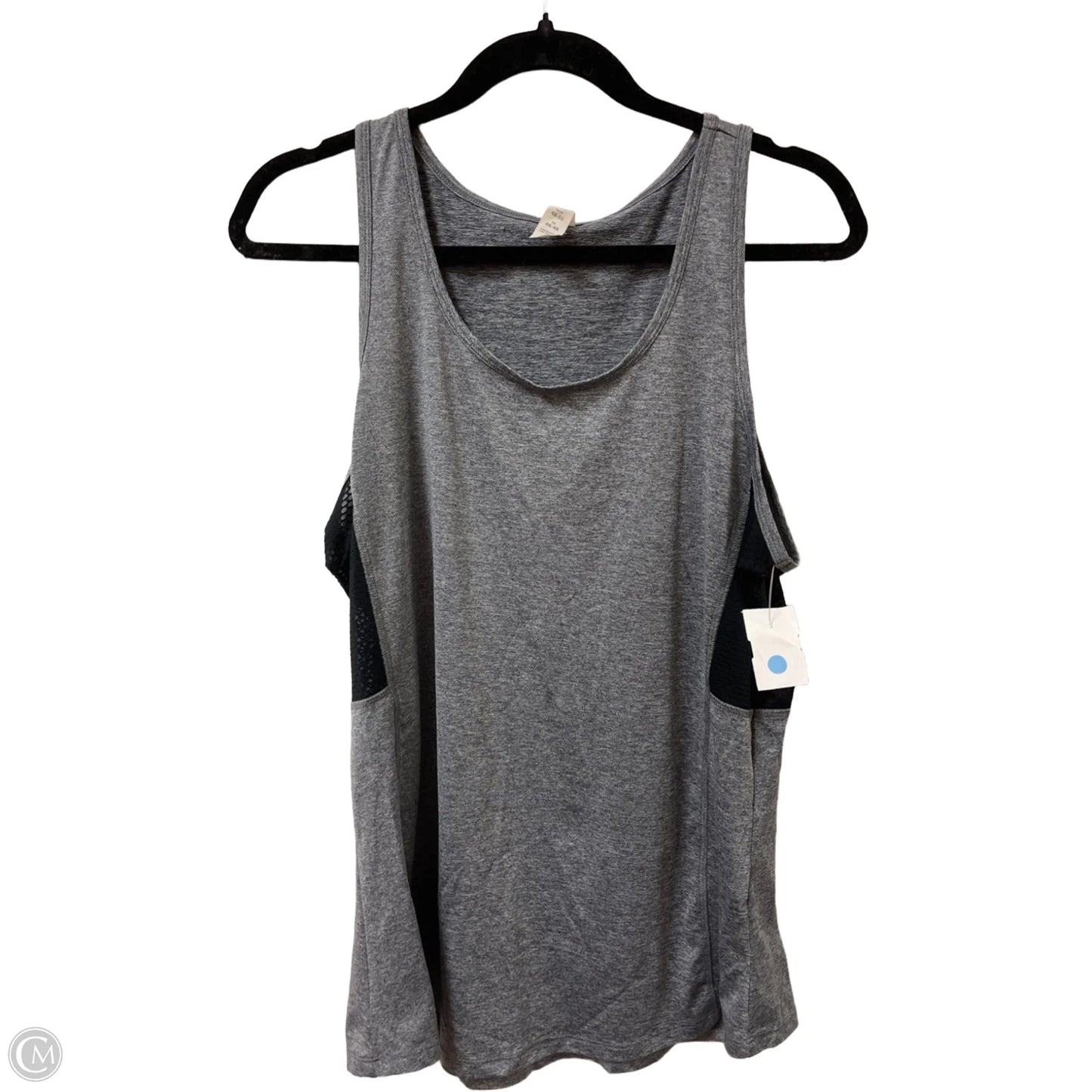 Athletic Tank Top By Bally In Grey, Size: Xl