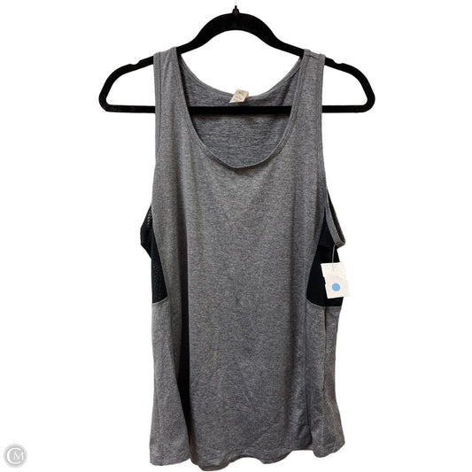 Athletic Tank Top By Bally In Grey, Size: Xl