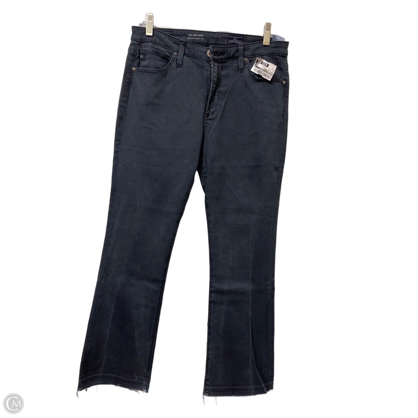 Jeans Cropped By Adriano Goldschmied In Grey Denim, Size: 6