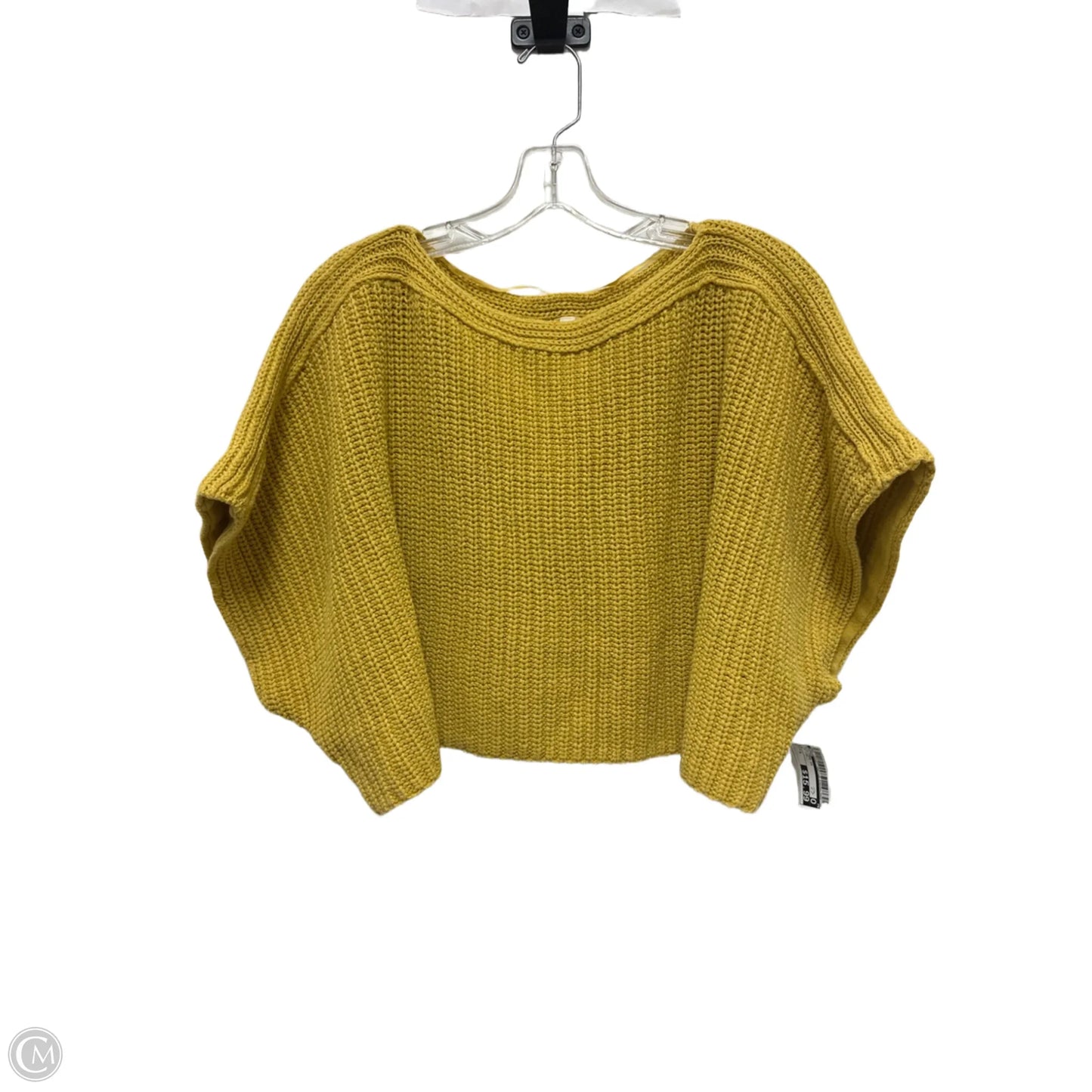 Sweater Short Sleeve By Moth In Yellow, Size: S