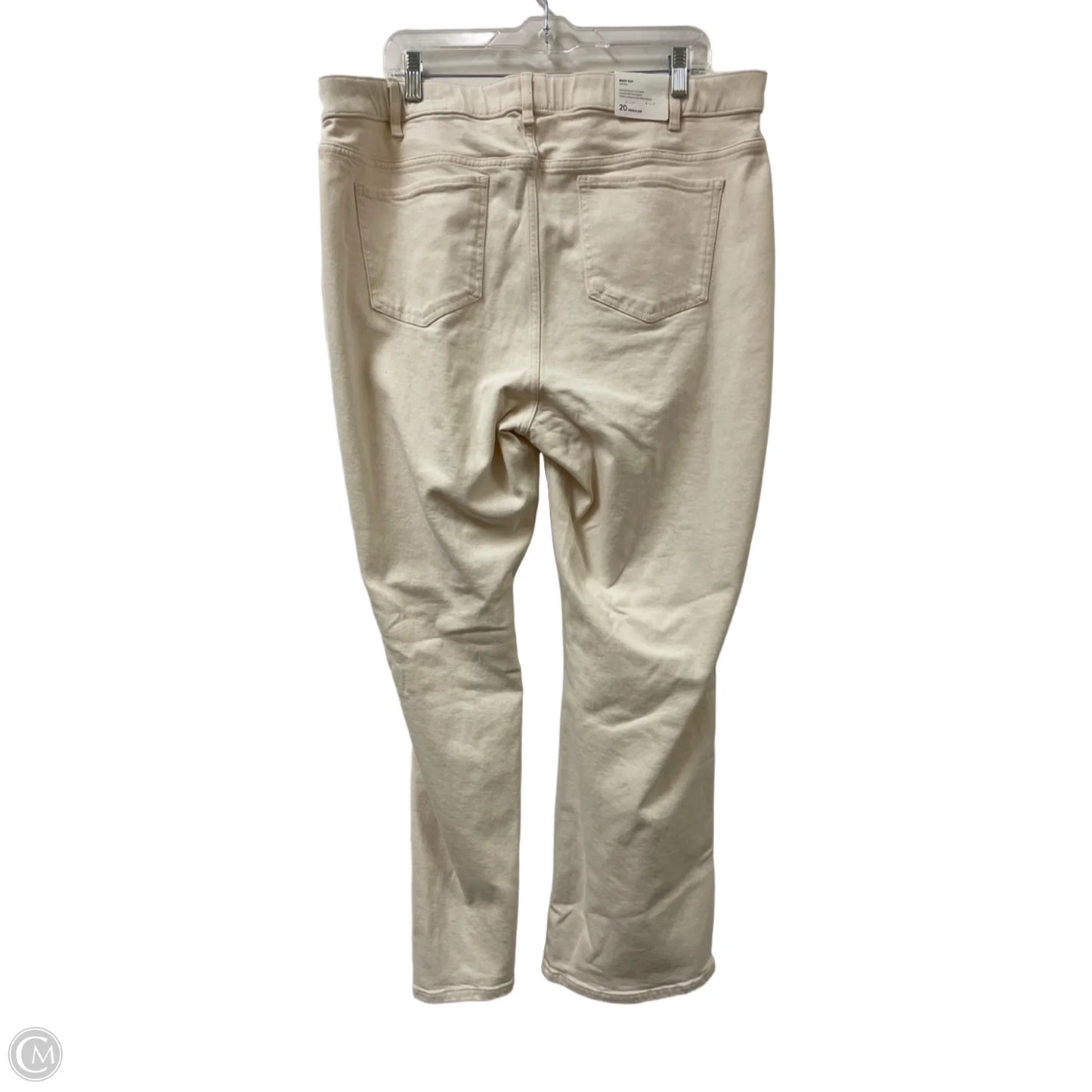 Jeans Boot Cut By J. Jill In Cream Denim, Size: 20