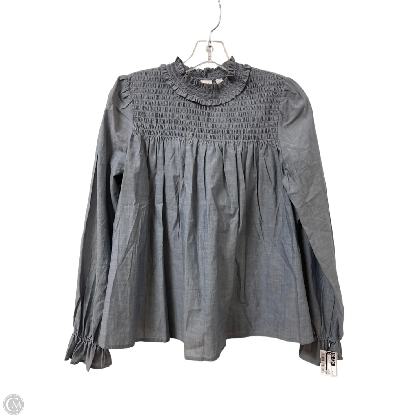 Top Long Sleeve By Gap In Blue, Size: S