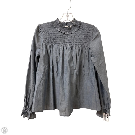 Top Long Sleeve By Gap In Blue, Size: S