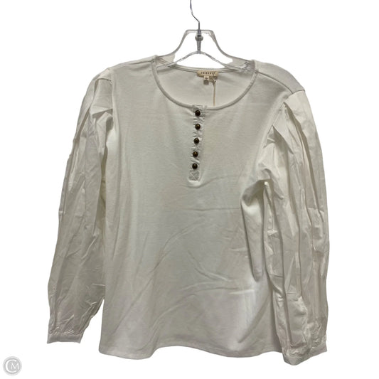 Top Long Sleeve By Jodifl In White, Size: L