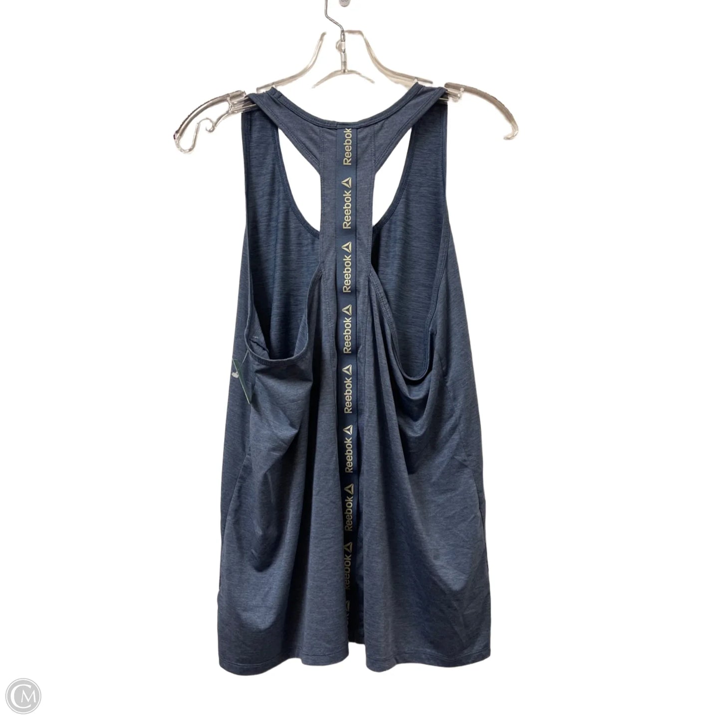 Athletic Tank Top By Reebok In Blue, Size: L