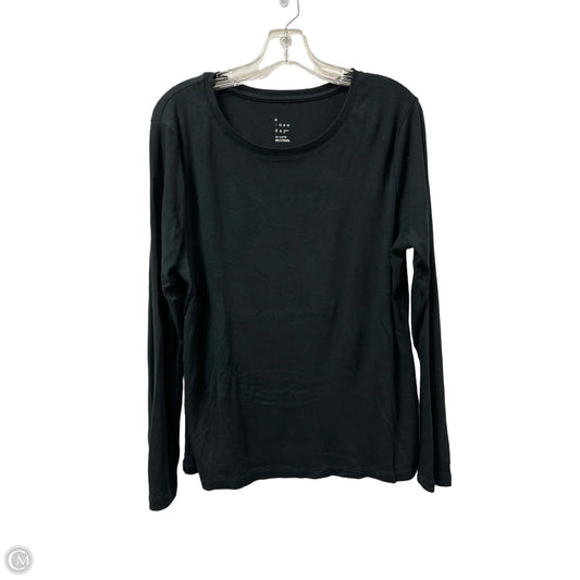 Top Long Sleeve By A New Day In Black, Size: 2x